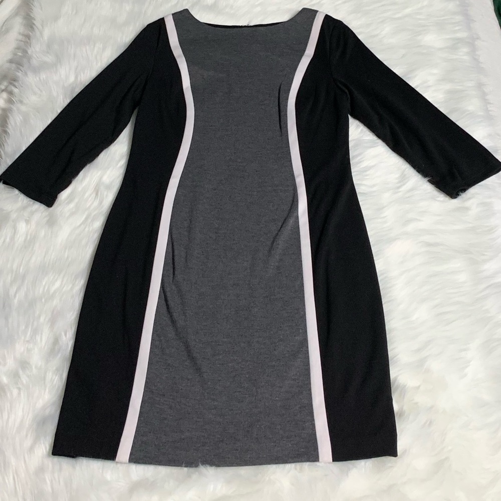 Chaps Dress Color Block Size 10 Petite